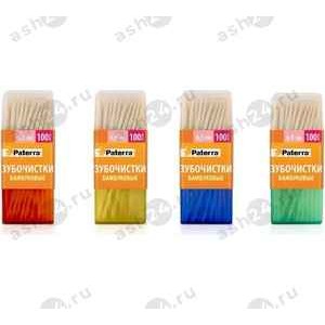 Зубочистки бамбуковые PATERRA 100шт