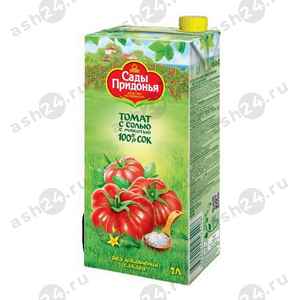 Напитки Сок САДЫ ПРИДОНЬЯ томат без соли 1л т/п